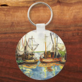 Vissende boten sleutelhanger (Voorkant)