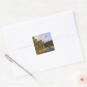 Vissende boten, Soufriere, Saint Lucia, Caribisch Vierkante Sticker (Envelop)