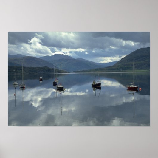Vissende boten, Ullapool, Schotland Poster (Voorkant)