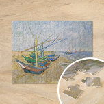 Vissende boten | Vincent Van Gogh Legpuzzel<br><div class="desc">Vist Boats op het strand bij Saintes-Maries (1888) door de Nederlandse postimpressionistische kunstenaar Vincent Van Gogh. Origineel kunstwerk is een olie op het schilderij van de canvas, waarop verschillende vissersboten op de kust van de oceaan zijn afgebeeld. Gebruik de ontwerphulpmiddelen om douanetekst toe te voegen of het afbeelding te personaliseren....</div>