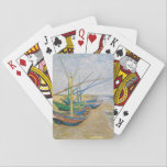 Vissende boten | Vincent Van Gogh Pokerkaarten<br><div class="desc">Vist Boats op het strand bij Saintes-Maries (1888) door de Nederlandse postimpressionistische kunstenaar Vincent Van Gogh. Origineel kunstwerk is een olie op het schilderij van de canvas, waarop verschillende vissersboten op de kust van de oceaan zijn afgebeeld. Gebruik de ontwerphulpmiddelen om douanetekst toe te voegen of het afbeelding te personaliseren....</div>