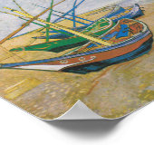 Vissende boten | Vincent Van Gogh Poster (Hoek)
