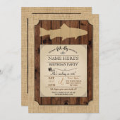 Vissende Britse partij Rustige visrod Uitnodiging (Voorkant / Achterkant)