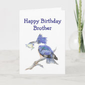 Vissende Brother Birthday Humor - The Kingfisher Kaart (Voorkant)