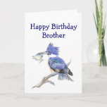 Vissende Brother Birthday Humor - The Kingfisher Kaart<br><div class="desc">Weet je een vurig visser in je leven,  dit is de perfecte cadeau Funny Birthday kaart voor de broer die van vissen houdt en de Kingfisher in je familie is,  of een sarcastische kaart voor de broer die geen schoen kon vangen</div>