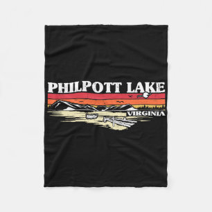 Vissende Camping Lake Vacation Philpott Lak Fleece Deken