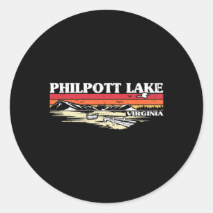 Vissende Camping Lake Vacation Philpott Lak Ronde Sticker