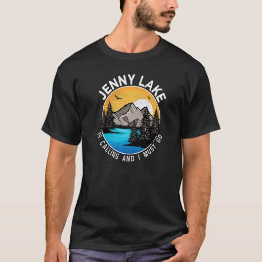 Vissende Camping Lakeview Jenny Lake T-shirt (Voorkant)