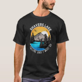 Vissende Camping Lakeview Shavers Lake T-shirt (Voorkant)