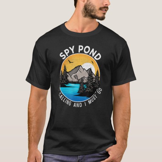 Vissende Camping Lakeview Spy Pond T-shirt (Voorkant)