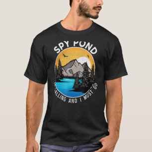Vissende Camping Lakeview Spy Pond T-shirt