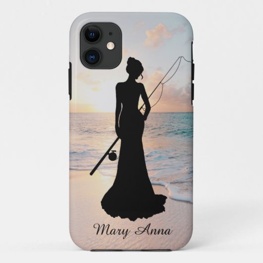 Vissende Dame Case-Mate iPhone Case (Achterkant)