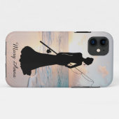 Vissende Dame Case-Mate iPhone Case (Achterkant (horizontaal))