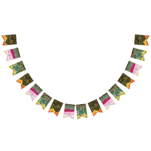 Vissende forel vlaggetjes (Alle)