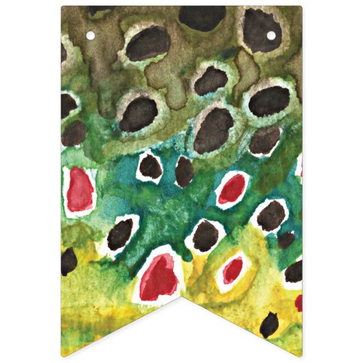 Vissende forel vlaggetjes (Derde vlag)