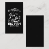 Vissende gelukkige getuige vis van liefhebbende vi visitekaartje (Voorkant / Achterkant)