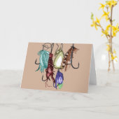 Vissende haken Kaart (Gele Bloem)