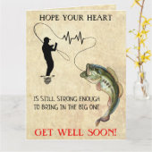 Vissende hartaanval kaart (Gele Bloem)