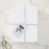 Vissende hobby cadeaulabel (Met Touw)