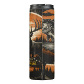 Vissende jachtherten rustiek thermosbeker (Achterkant)