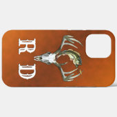 Vissende jachtmonogram Case-Mate iPhone case (Achterkant (horizontaal))