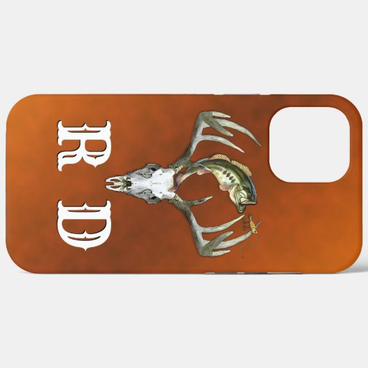 Vissende jachtmonogram Case-Mate iPhone case (Achterkant (horizontaal))