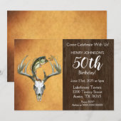 Vissende jachtthema 50e verjaardag kaart (Voorkant / Achterkant)