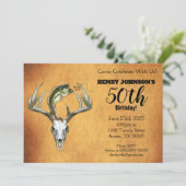 Vissende jachtthema 50e verjaardag kaart (Staand voorkant)