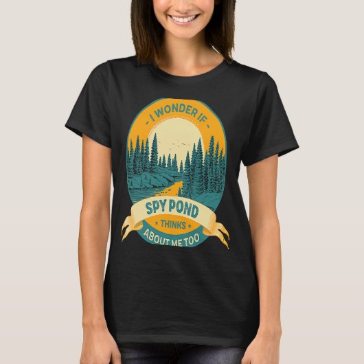 Vissende kampeerlak Vacation Spy Pond T-shirt (Voorkant)
