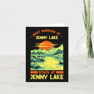 Vissende kampeermeren Vacation Jenny Lake Kaart