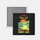 Vissende kampeermeren Vacation Jenny Lake Magneet (Voorkant / Achterkant)