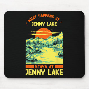 Vissende kampeermeren Vacation Jenny Lake Muismat