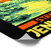 Vissende kampeermeren Vacation Jenny Lake Poster (Hoek)