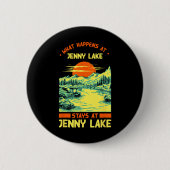 Vissende kampeermeren Vacation Jenny Lake Ronde Button 5,7 Cm (Voorkant)