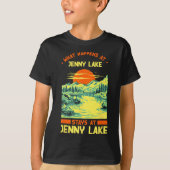 Vissende kampeermeren Vacation Jenny Lake T-shirt (Voorkant)