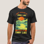 Vissende kampeermeren Vacation Jenny Lake T-shirt (Voorkant)