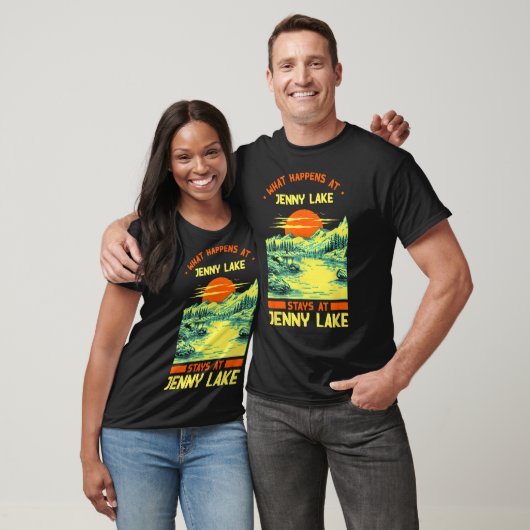 Vissende kampeermeren Vacation Jenny Lake T-shirt (Unisex)