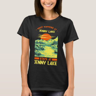 Vissende kampeermeren Vacation Jenny Lake T-shirt
