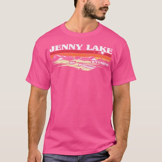 Vissende kampeermeren Vacation Jenny Lake T-shirt (Voorkant)