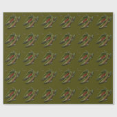 Vissende kerstpapier van Coho Salmon Cadeaupapier (Vlak)