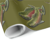 Vissende kerstpapier van Coho Salmon Cadeaupapier (Rol Hoek)