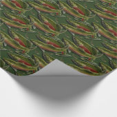 Vissende kerstpapier van Coho Salmon Cadeaupapier (Hoek)