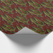 Vissende kerstpapier van Coho Salmon Cadeaupapier (Hoek)