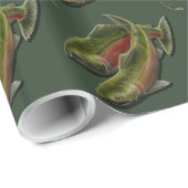 Vissende kerstpapier van Coho Salmon Cadeaupapier (Rol Hoek)