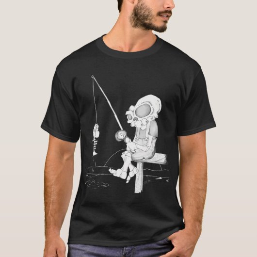 Vissende moeder als een gewone moeder maar cool t-shirt (Voorkant)