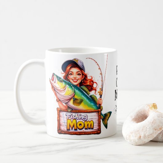 Vissende Moeder Koffiemok (Met donut)