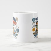 Vissende Papa  Grote Koffiekop (Voorkant)