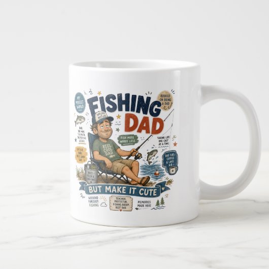 Vissende Papa  Grote Koffiekop (Rechts)