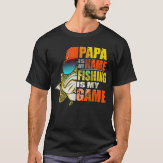 Vissende Papa is mijn naam Gevist. T-shirt