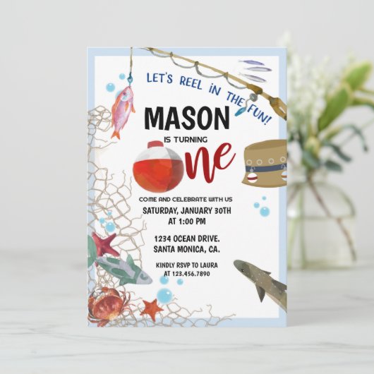 Vissende partij, Eerste verjaardag, GEVIST Kaart (Staand voorkant)